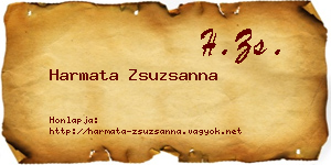 Harmata Zsuzsanna névjegykártya